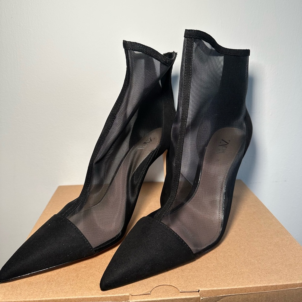 Zara Mesh Heels